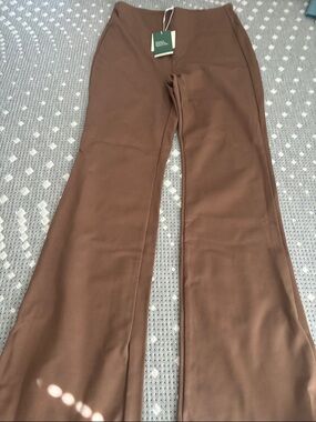HALARA Brown Boot Cut Flare Pants with back pockets